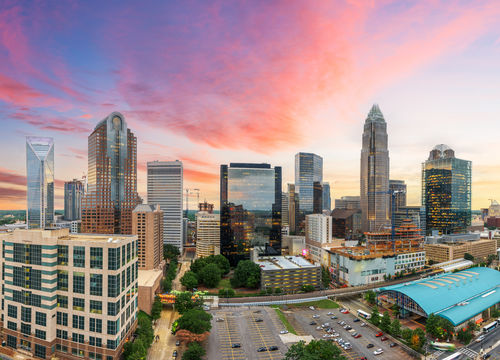 Charlotte, North Carolina, USA Uptown Skyline