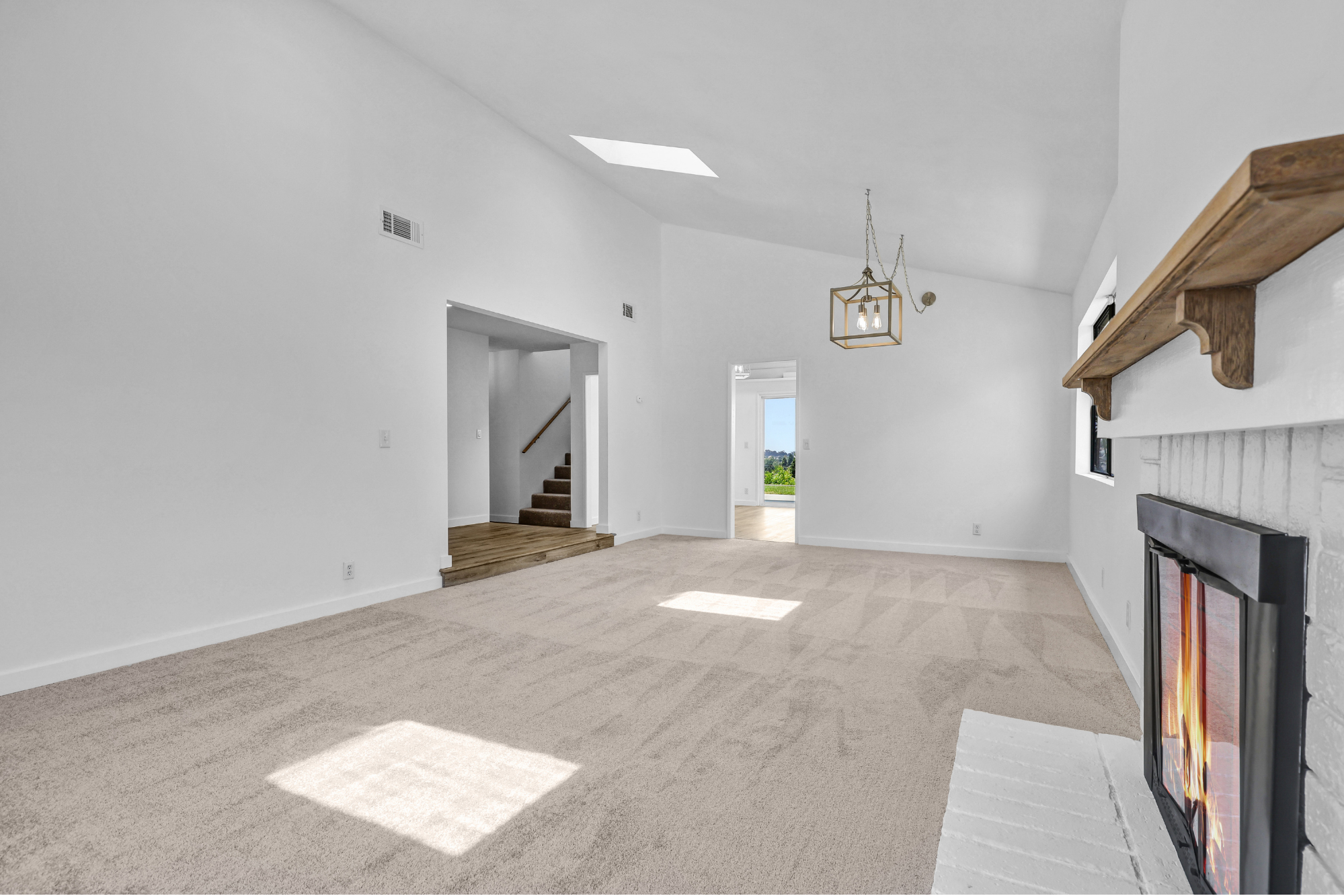 Living room after renovation - San Juan Capistrano