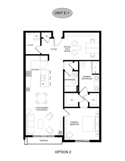 E-1 Floor Plan - Office Flex Space_page-0001