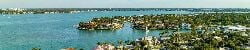 Aerial photo luxury homes in Bird Key Sarasota Florida USA