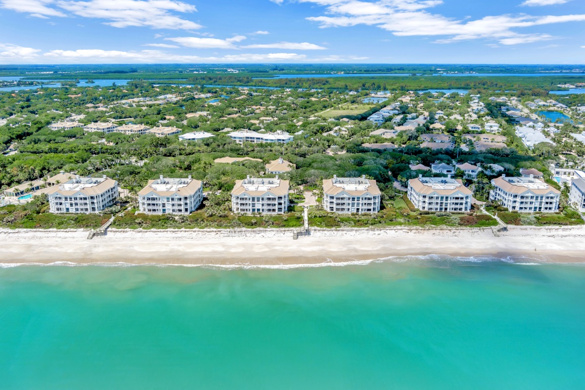 Oceanfront setting at Carlton in Indian River Shores