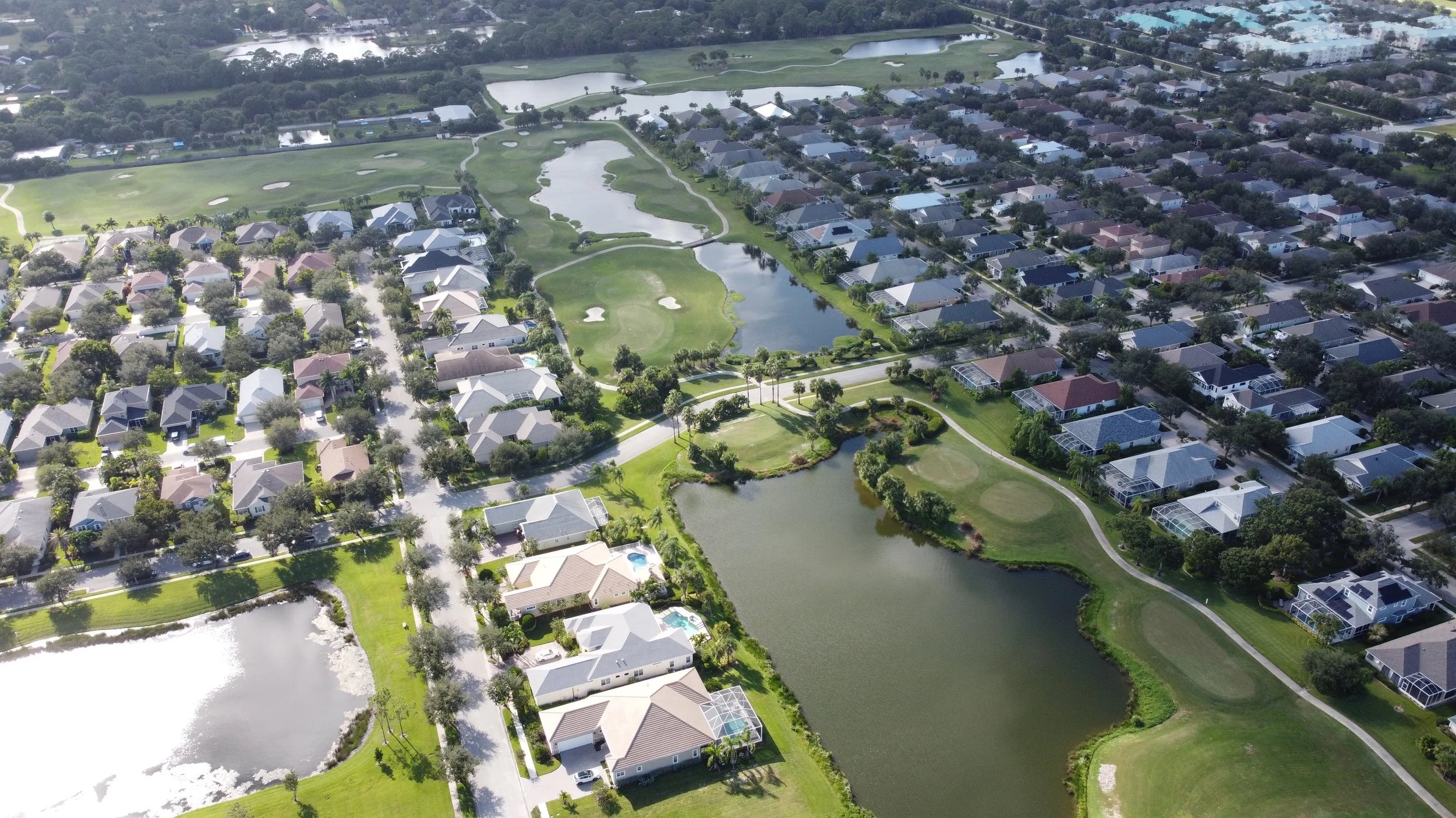Aerial view of West Vero Corridor in Vero Beach, Florida