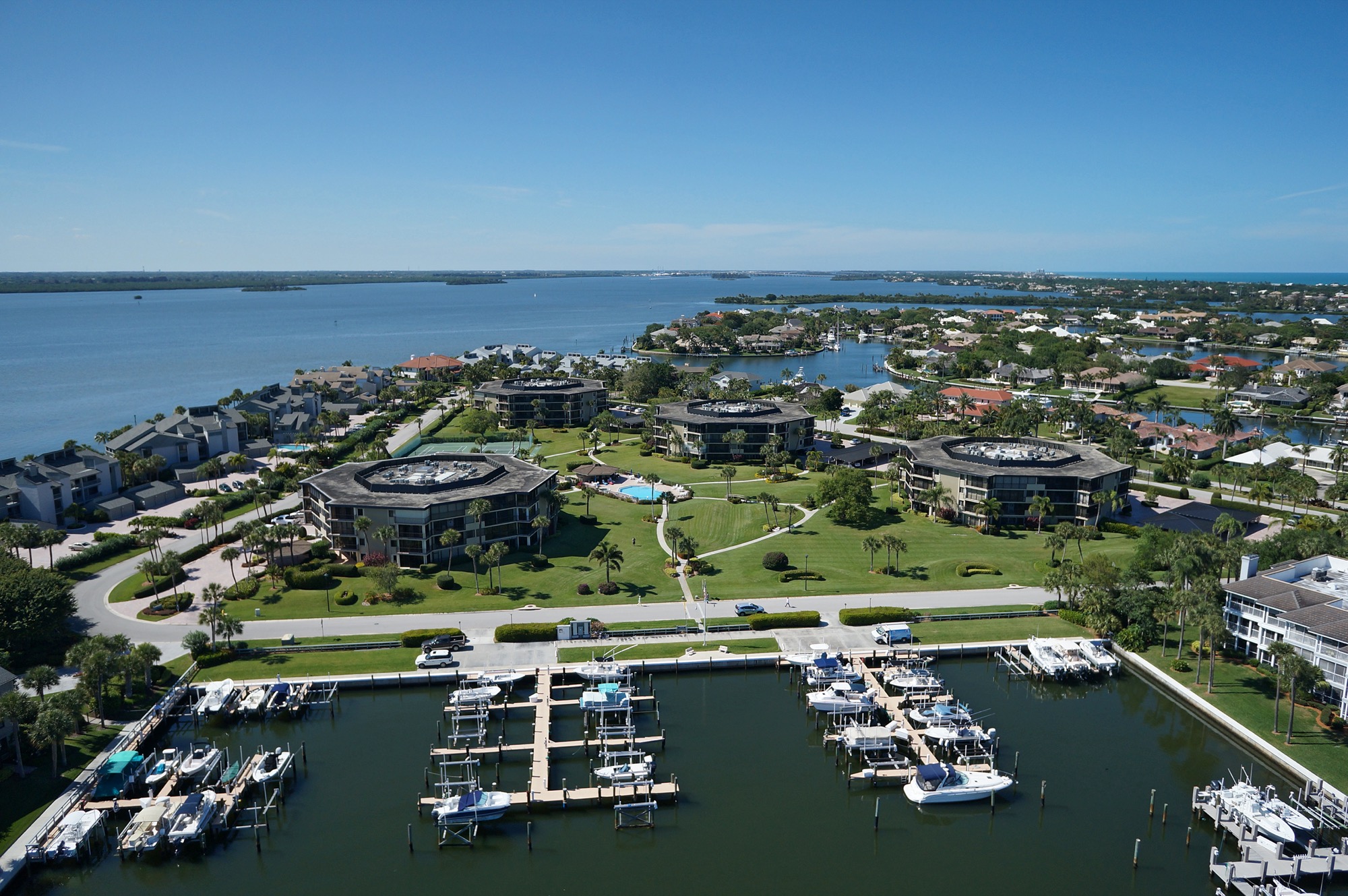Harbor and waterfront setting within The Moorings