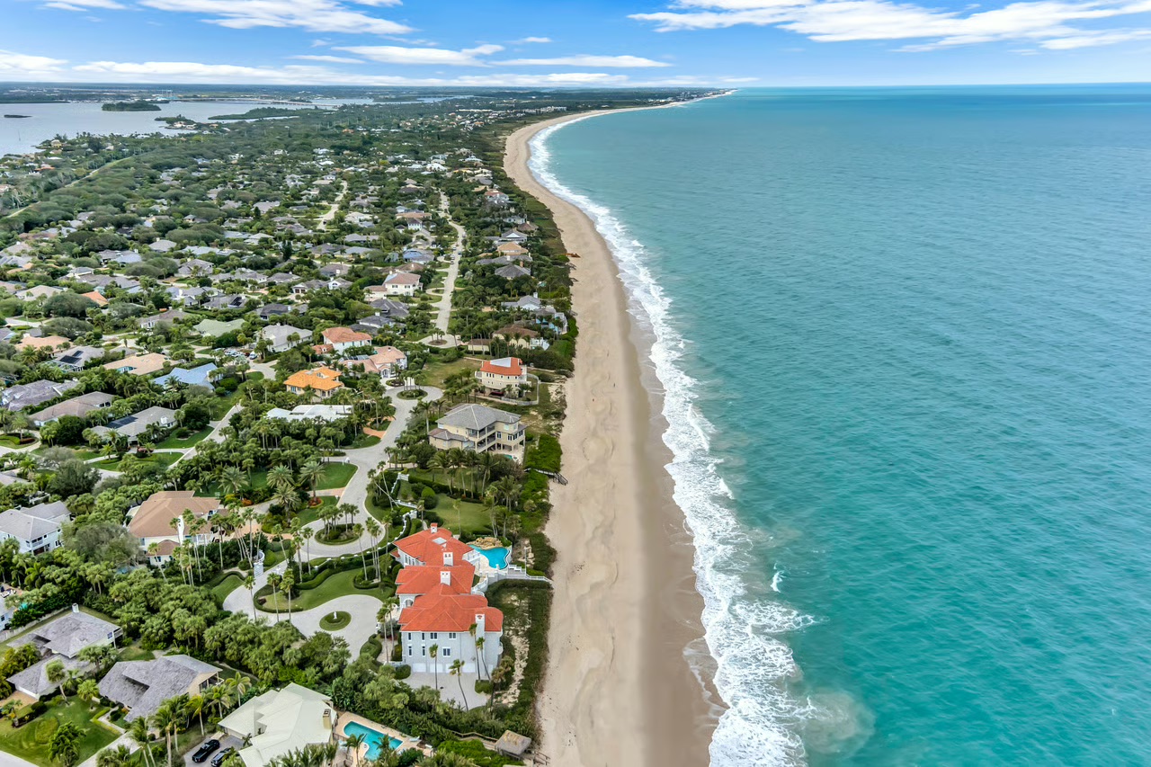 Private beach and shoreline near Castaway Cove