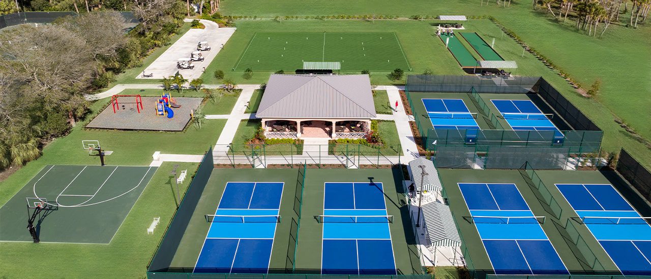 Sports complex and racquet facilities at Orchid Island Golf and Beach Club