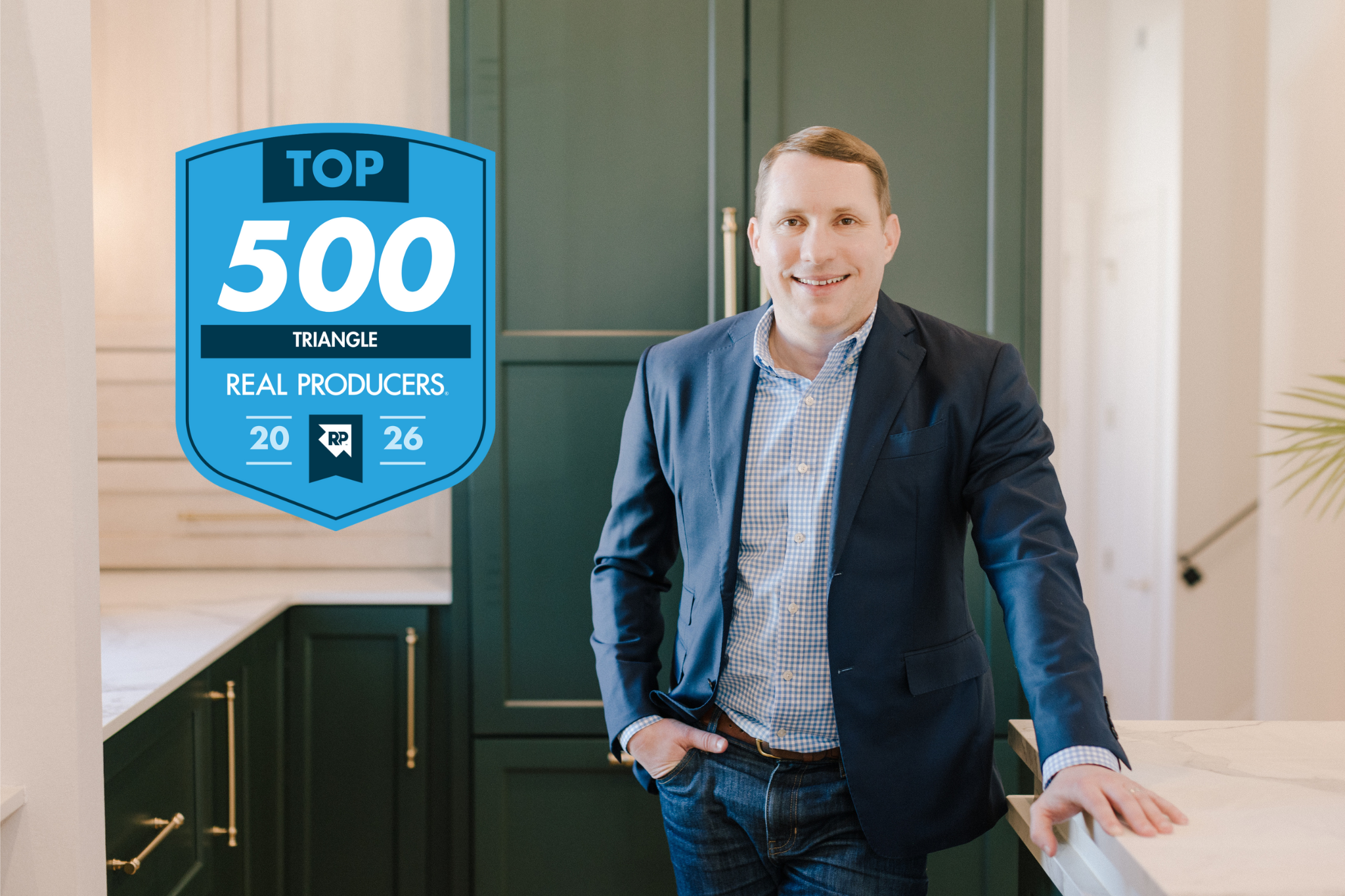 Brandon Yopp, a top-producing realtor in Raleigh, NC real estate market, has been named to Triangle Real Producers Top 500 for the fourth time.