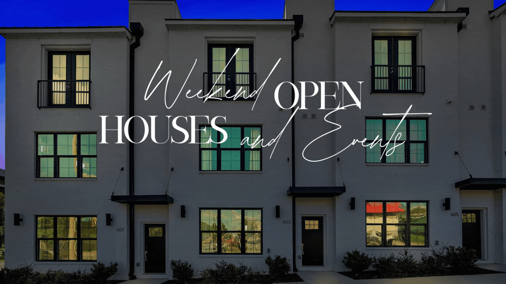 Weekend Open Houses and Events