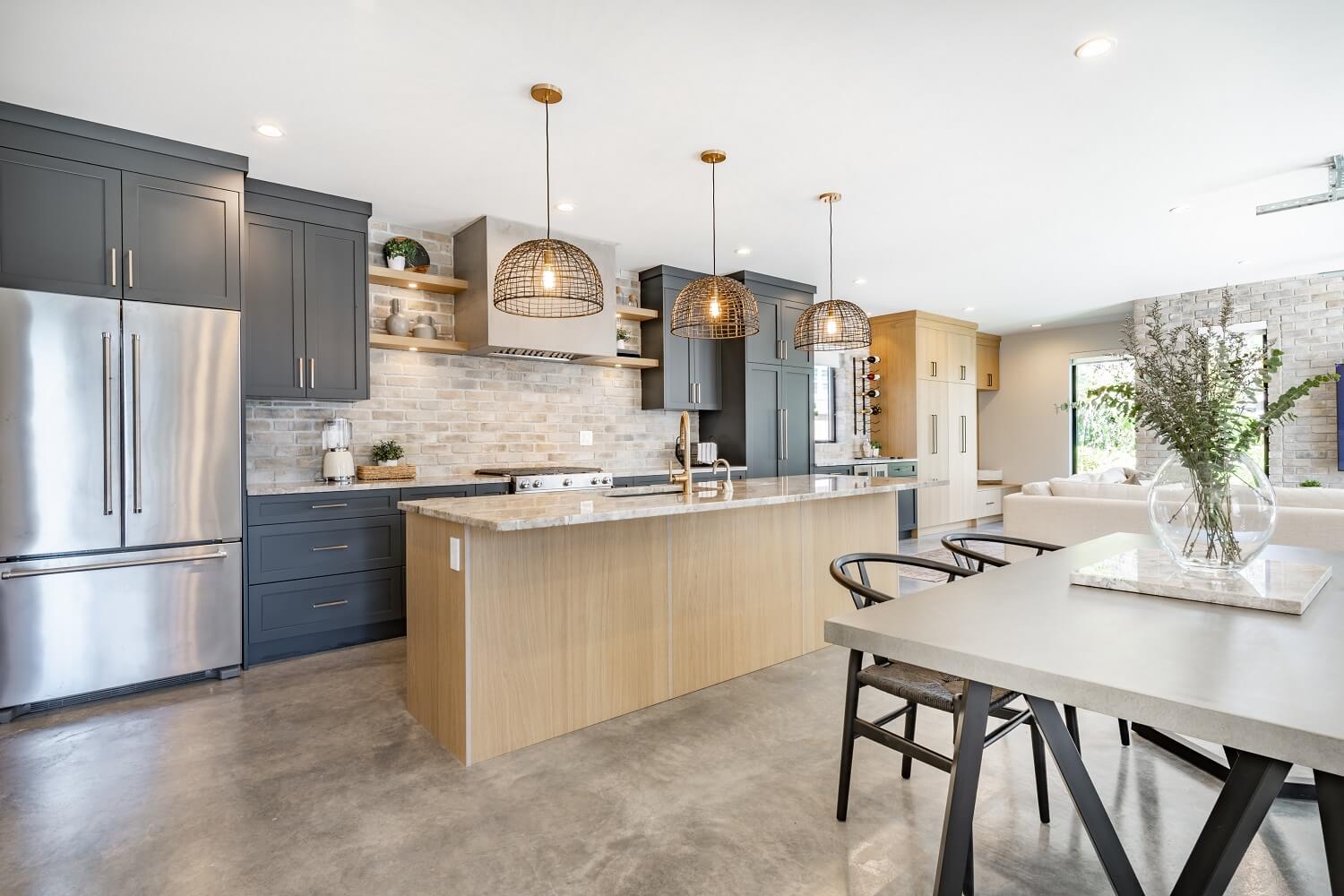 Interior modern and contemporary kitchen