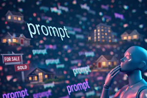 Robot reflects on AI real estate prompts