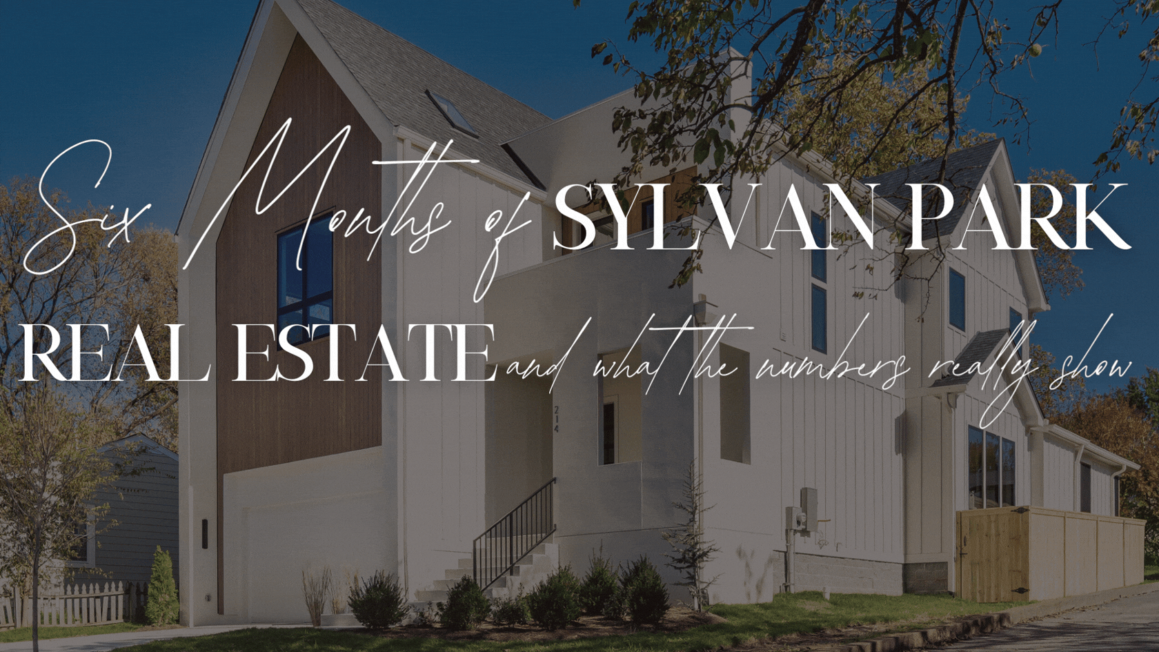 Modern new construction home in Sylvan Park Nashville representing the active residential real estate market