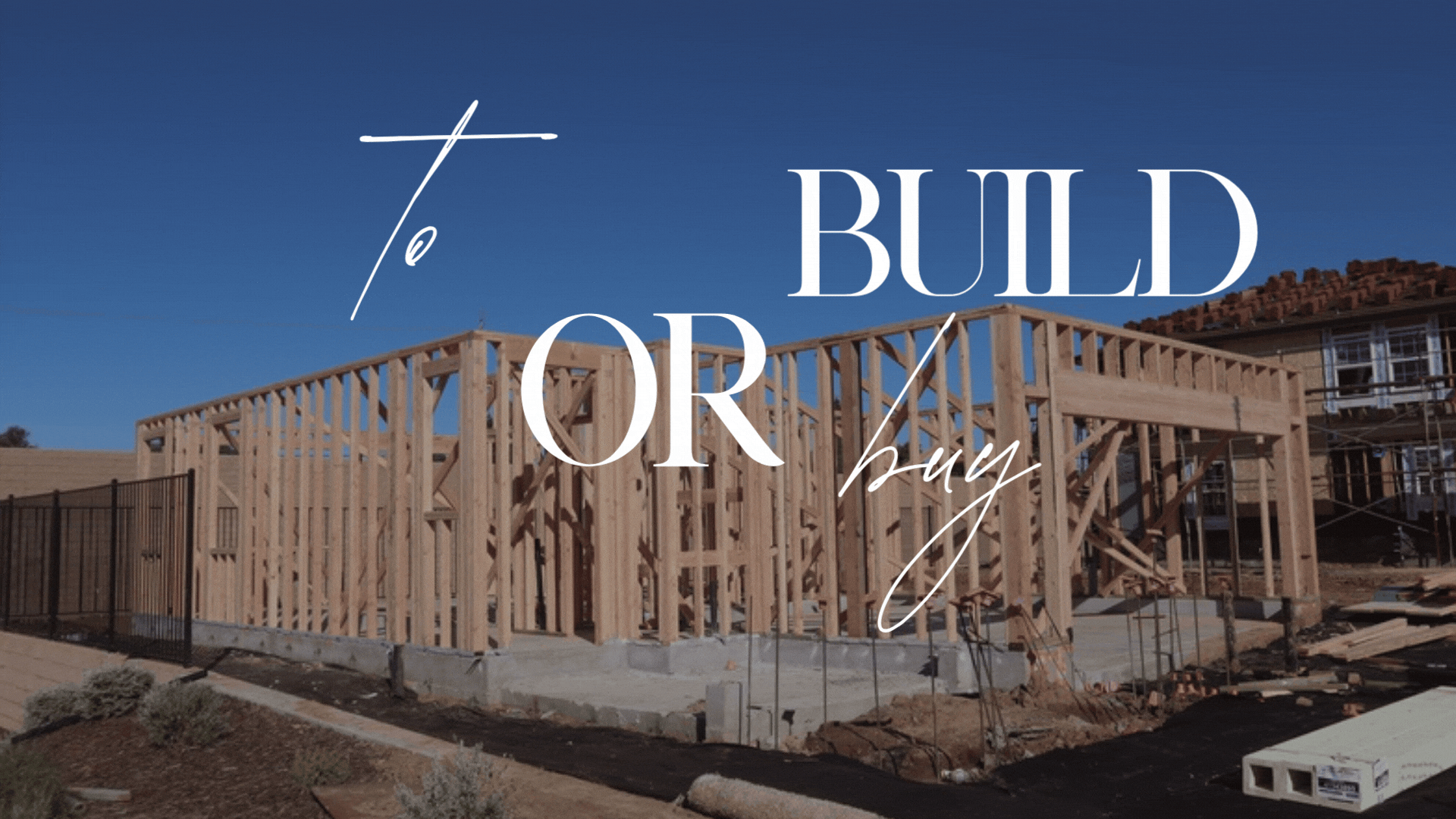 Luxury home under construction representing the build versus buy decision in Nashville