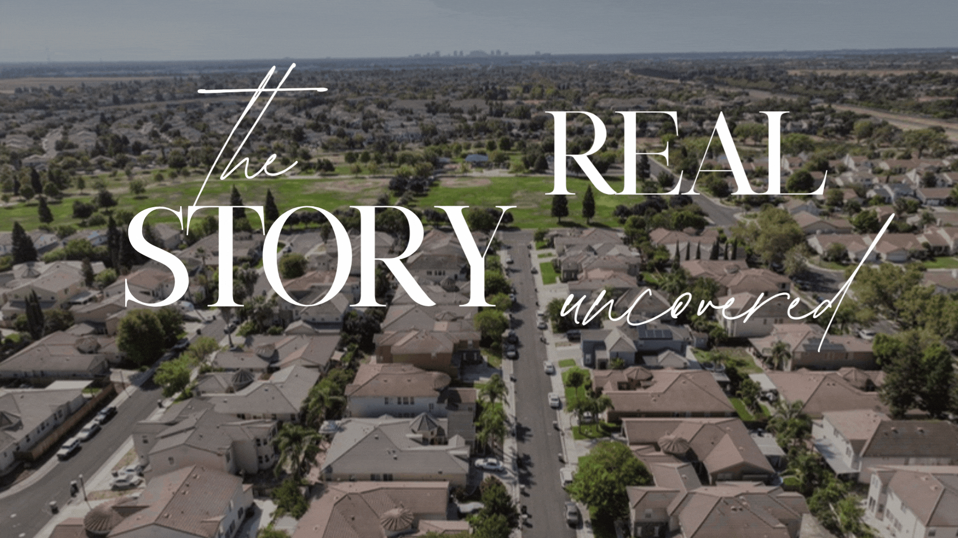 Aerial view of a suburban single-family neighborhood representing institutional investor ownership