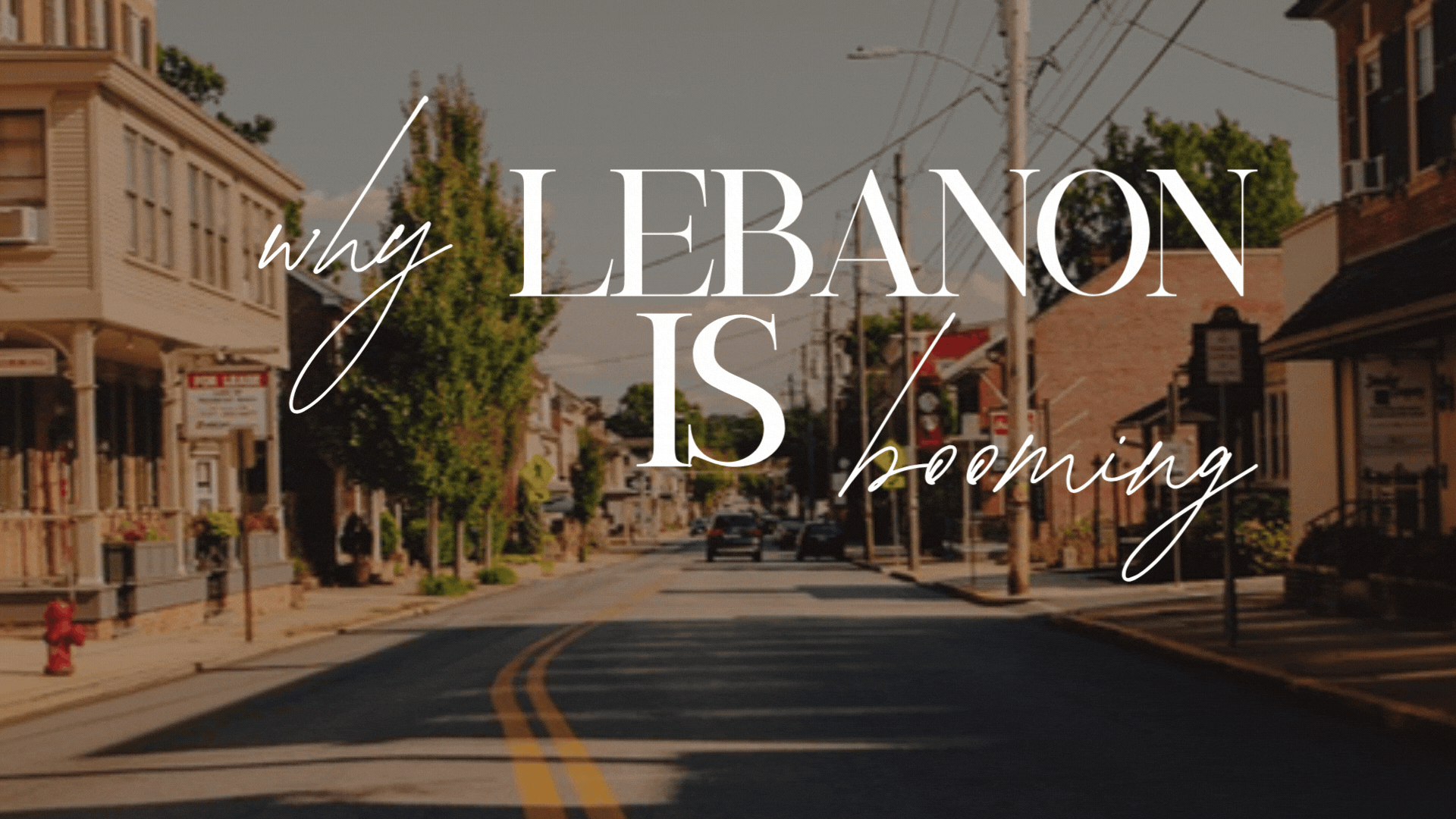 Historic small-town main street representing fast-growing Lebanon, Tennessee