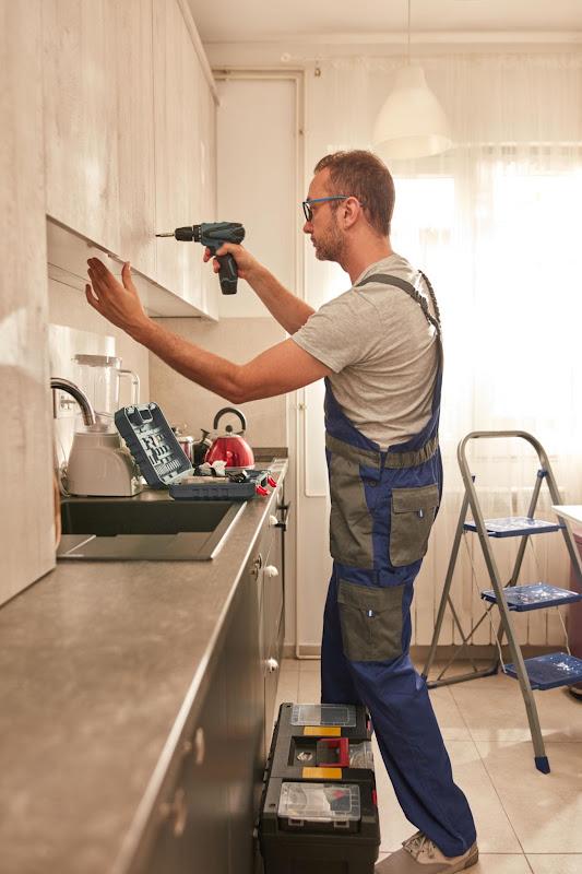 Contractor making a home repair during the inspection contingency period