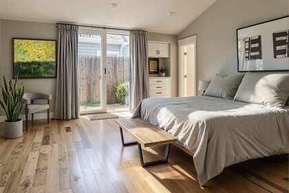 1806 5th Avenue North main-floor bedroom suite with courtyard access