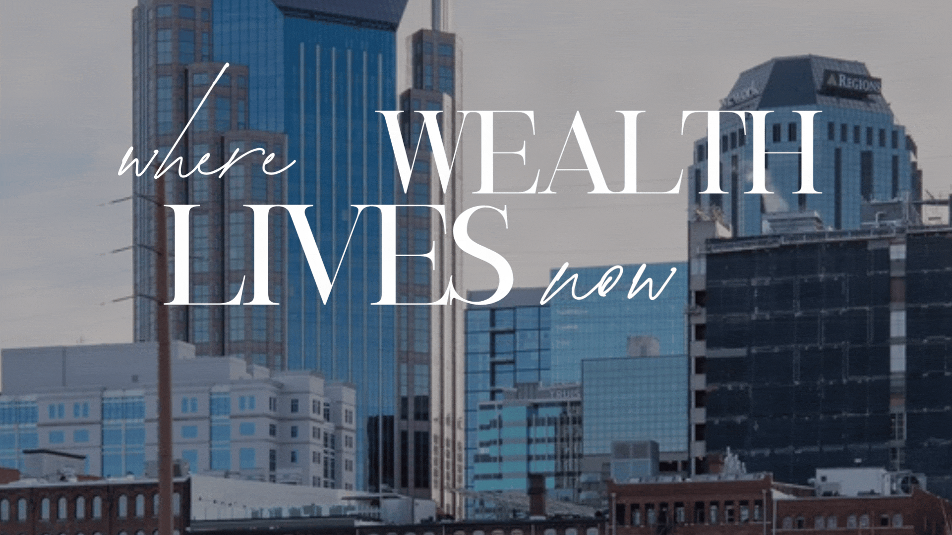 Downtown Nashville skyline representing 2026 wealthiest ZIP code rankings