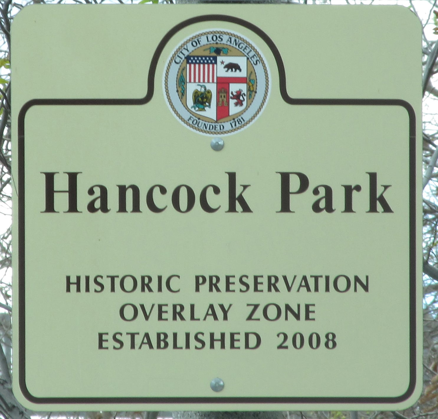 HPOZHancockPark