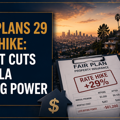 FAIR Plan's 29% Rate Hike: How It Cuts Your LA Buying Power