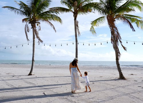 Mother & Child on a beach