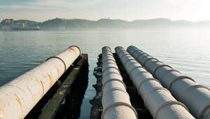 Large industrial outfall pipes along coastal water—stormwater management vital to St. Augustine Florida flood zones.