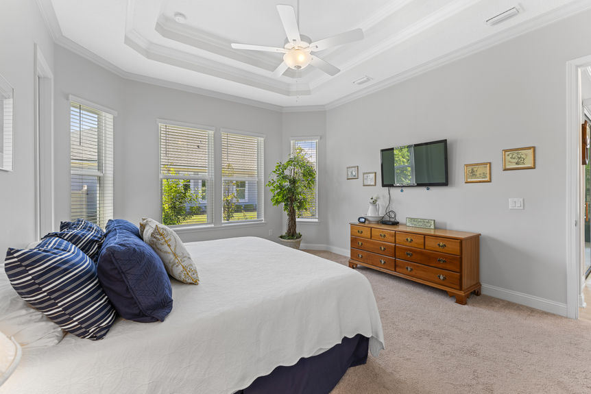Primary Suite with Ensuite Bath and Garden Views