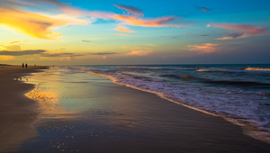 Enjoying the beach in St. Augustine