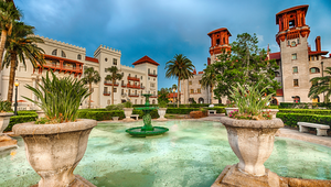 Explore the charm of downtown St. Augustine, FL with a look at the stunning Lightner Museum courtyard. A local favorite surrounded by rich history and Spanish-inspired architecture.