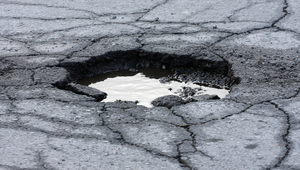 Sinkhole damage affecting residential land in St. Augustine, Florida