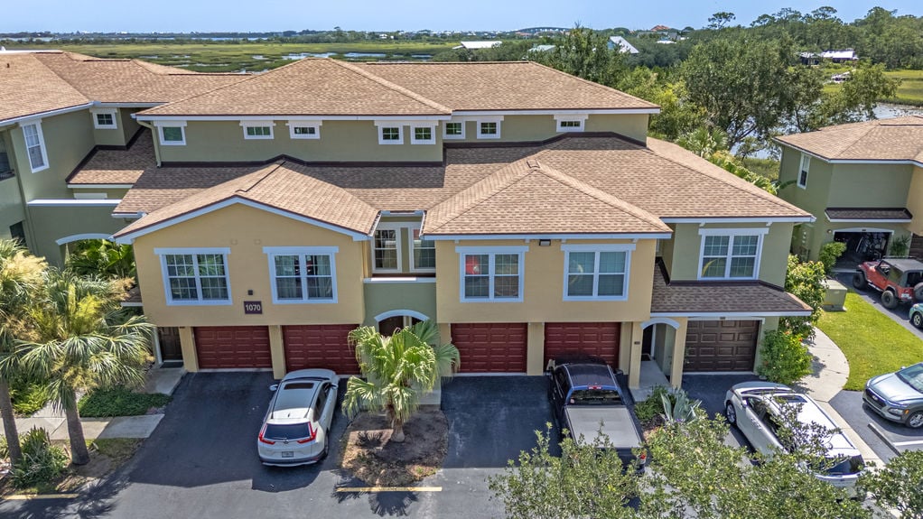 Front exterior of 3-bedroom condo in Las Palmas gated community, St. Augustine FL