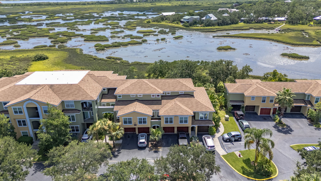 Front exterior of 3-bedroom condo in Las Palmas gated community, St. Augustine FL