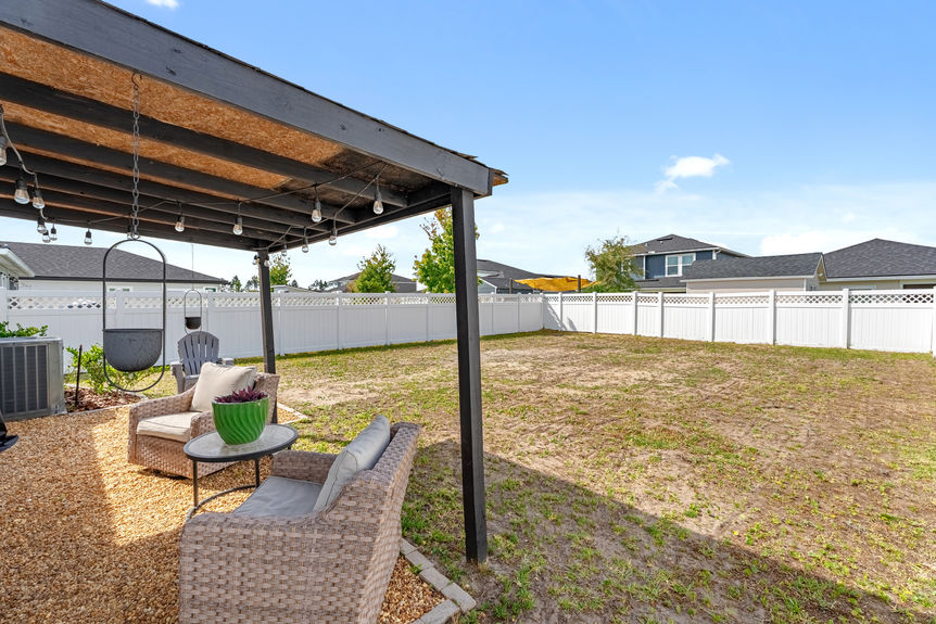 Covered Patio & Fenced Backyard | Outdoor Living St. Augustine