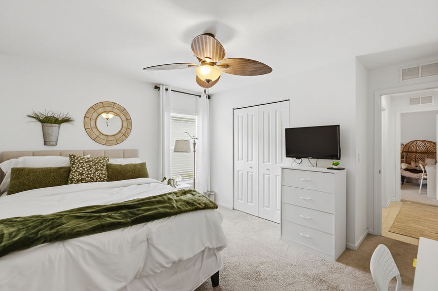 Spacious Primary Bedroom | 52 Newland Court St. Augustine