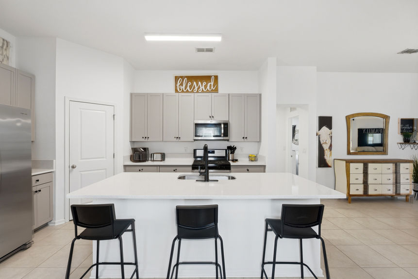 Modern Kitchen with Island | Real Estate 52 Newland Court St. Augustine