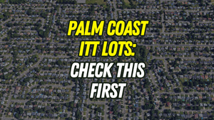 Buying an ITT Lot in Palm Coast? Drainage &hellip;