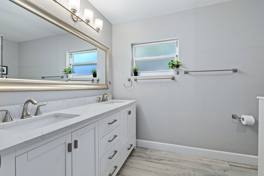 Remodeled Bathroom with Walk-In Glass Shower | FL Home