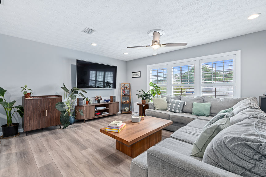 Open-Concept Living Room & Family Area | Ponte Vedra Beach