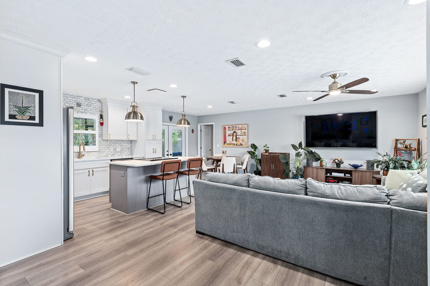 Open-Concept Living Room & Family Area | Ponte Vedra Beach