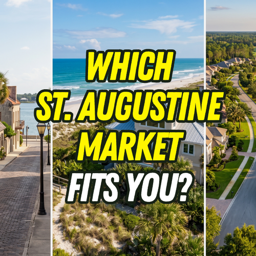 Historic District vs. Anastasia Island vs. World Golf Village: Which St. Augustine Market Fits You Best?