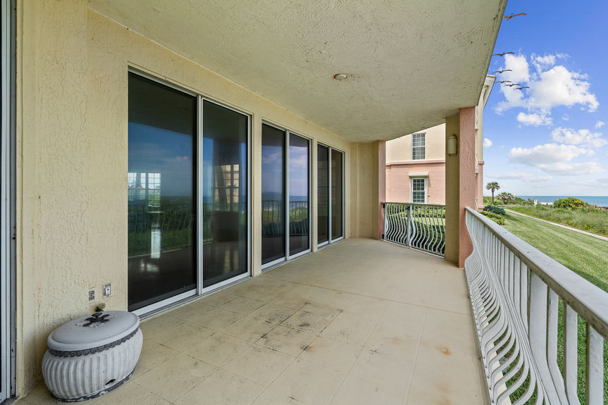 Oceanfront Patio at 230 N Serenata Blvd Unit 711