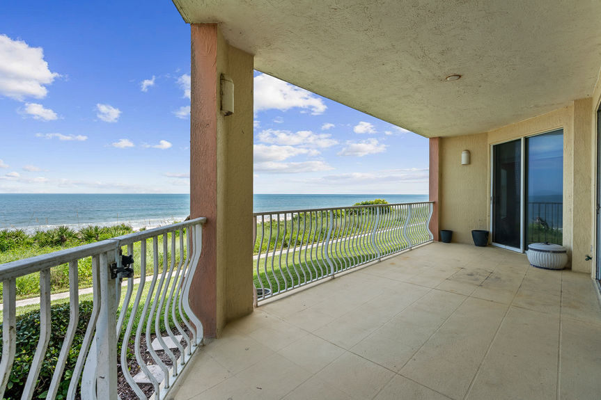 Oceanfront Patio at 230 N Serenata Blvd Unit 711