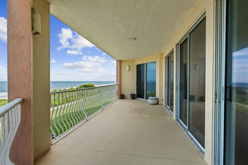 Oceanfront Patio at 230 N Serenata Blvd Unit 711