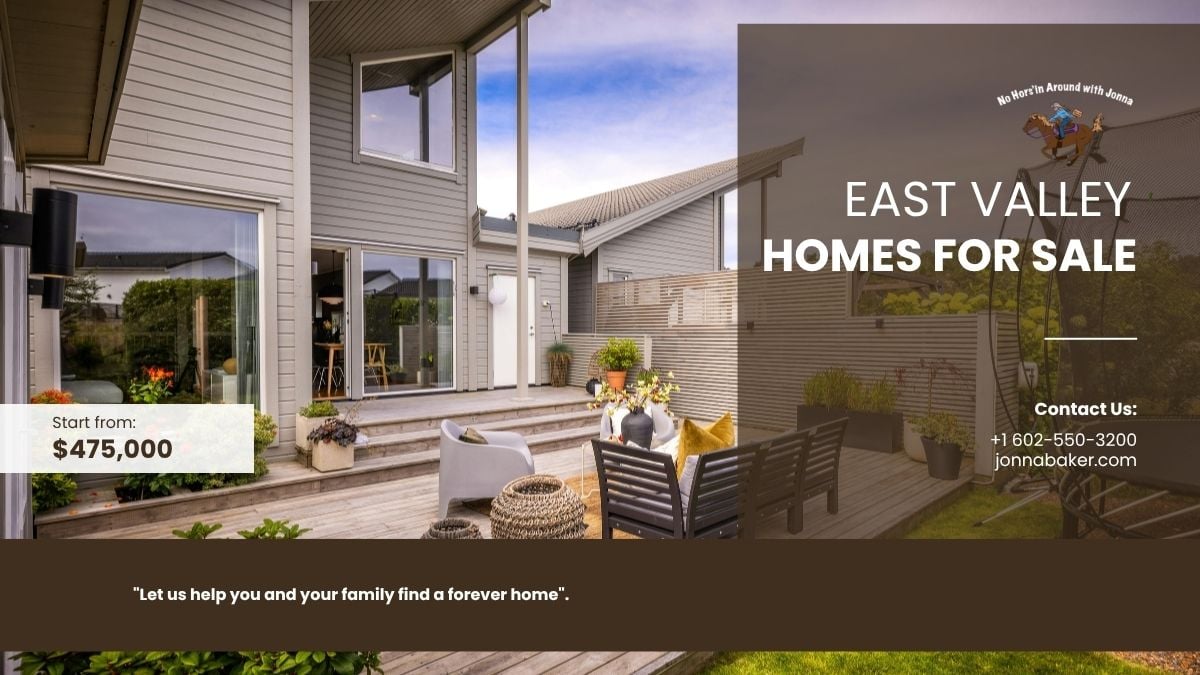 East Valley modern house with outdoor patio and seating area, starting at $475,000