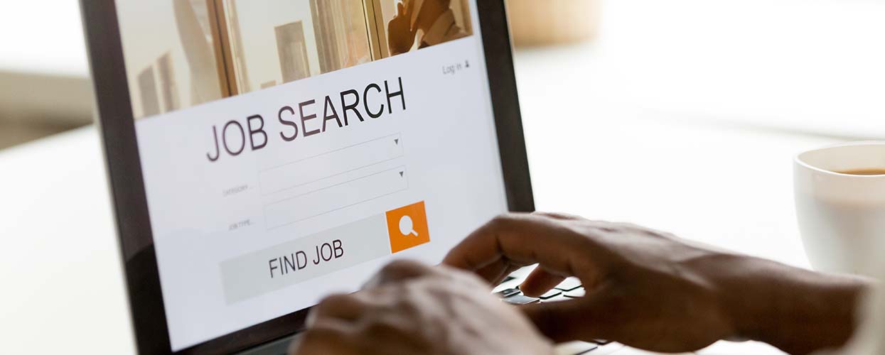 Job stability concept highlighting career security in rent vs buy home decision