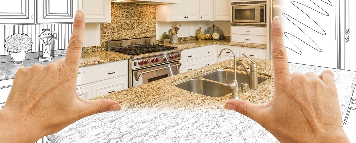 Minor kitchen remodel plan with granite upgrades to boost home appeal and resale price
