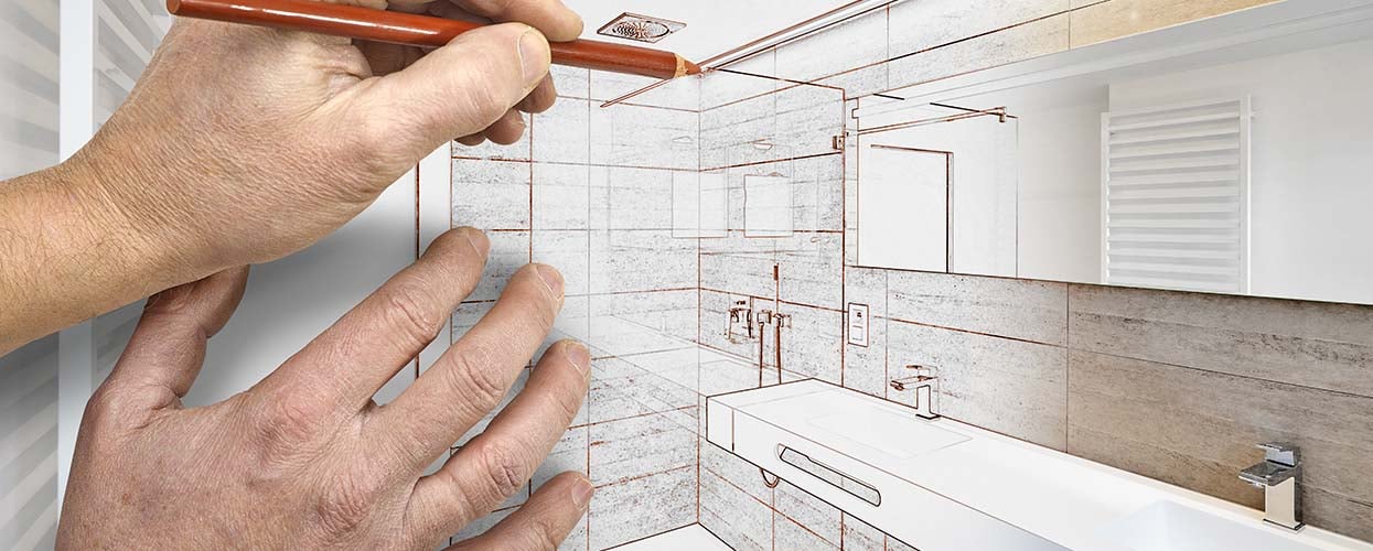 Bathroom remodel design in progress to enhance style, function, and home resale value