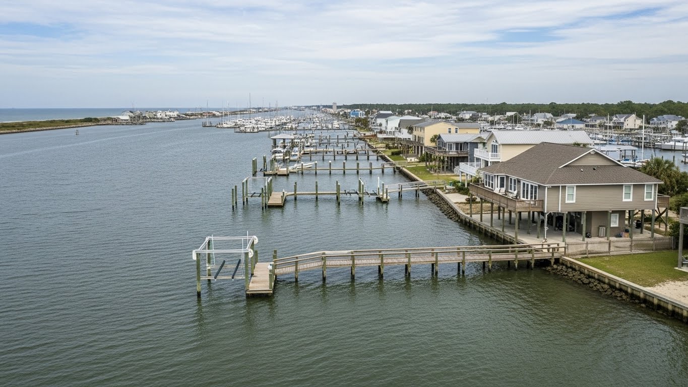 Morehead City, NC waterfront homes with private docks highlighting coastal buying considerations