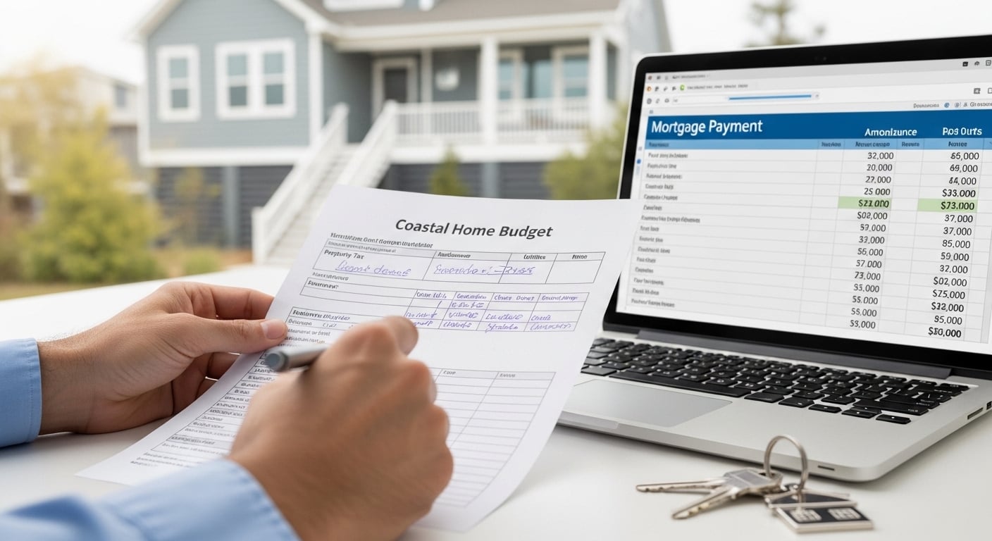 Budget planning for buying a home on the North Carolina coast