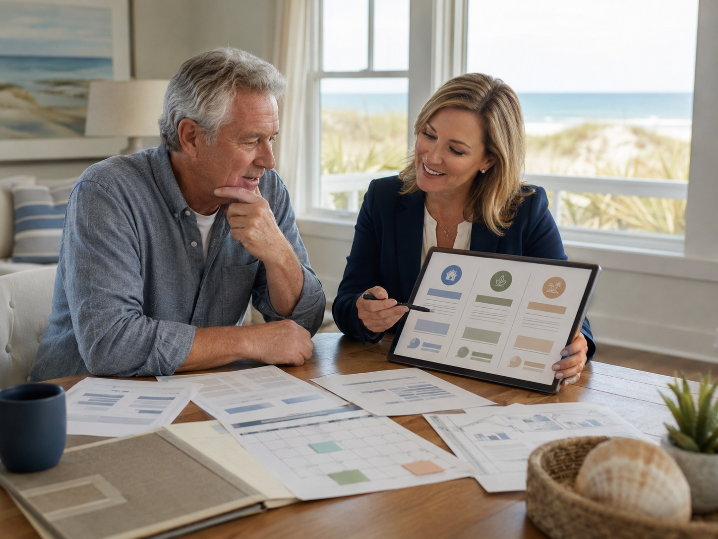 Coastal North Carolina seller reviewing alternative financing options with a real estate advisor