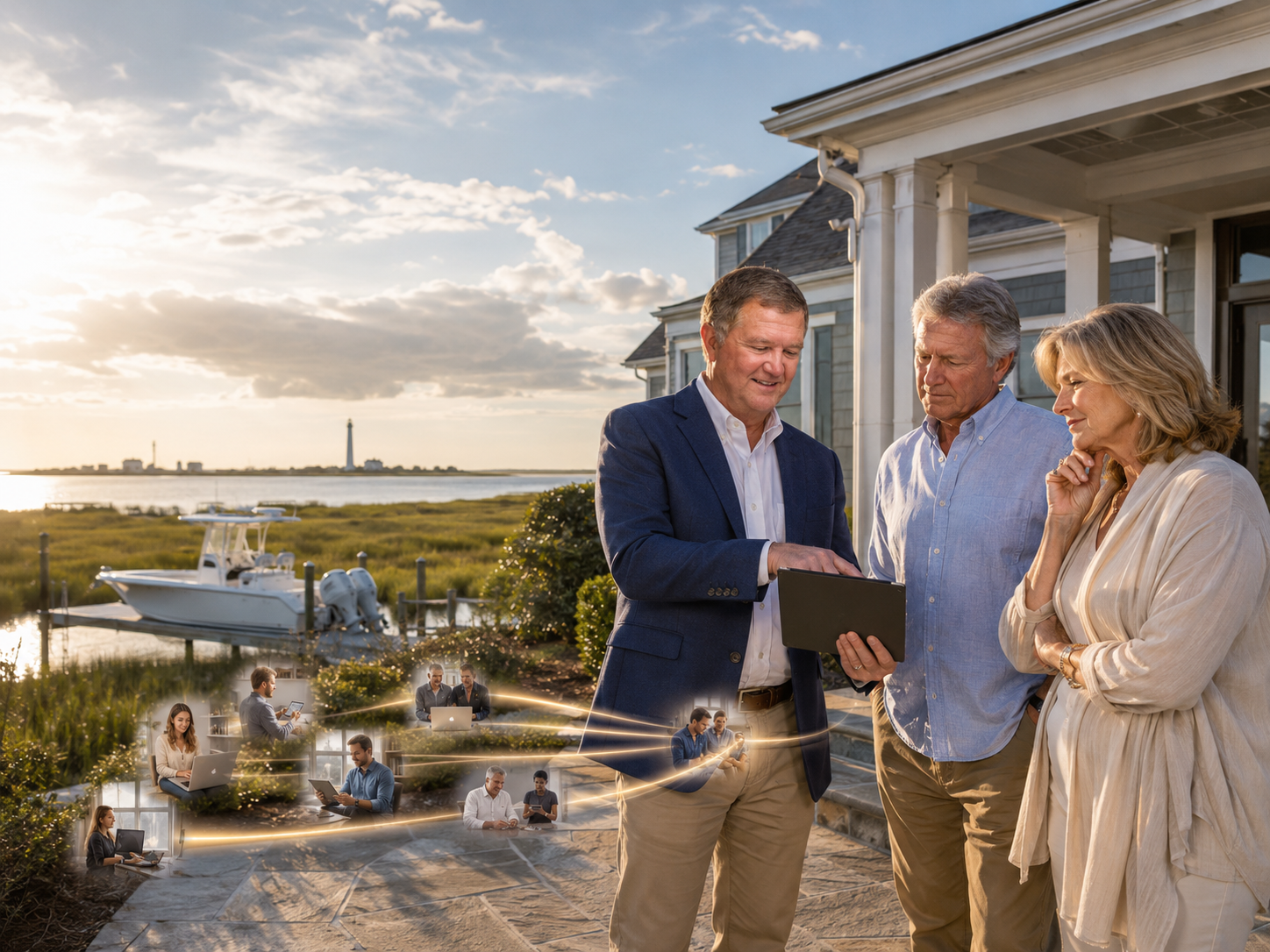 Crystal Coast home sellers review the Compass and Anywhere merger with a real estate advisor