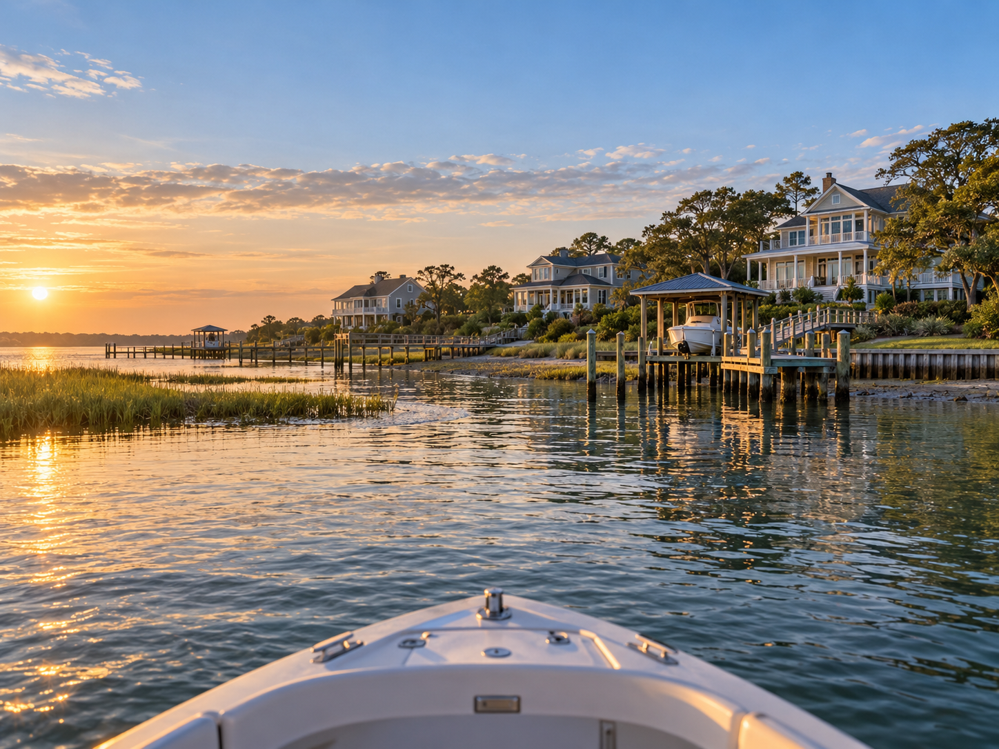 Crystal Coast waterfront homes illustrating North Carolina home price trends